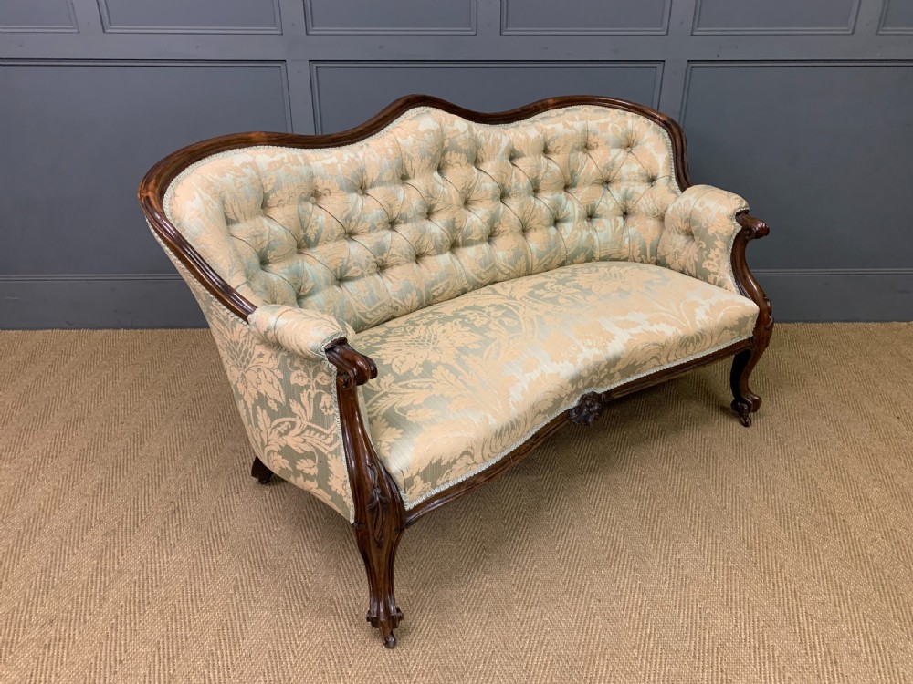 Victorian Rosewood Settee View XI