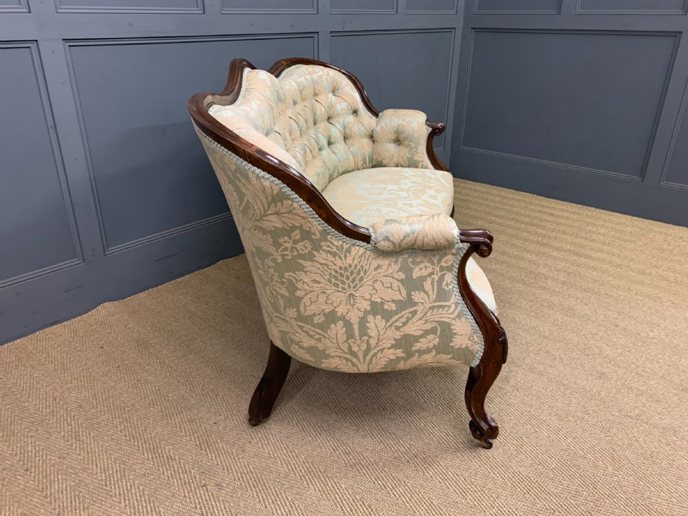 Victorian Rosewood Settee View XII