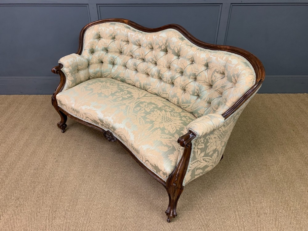 Victorian Rosewood Settee View XIII