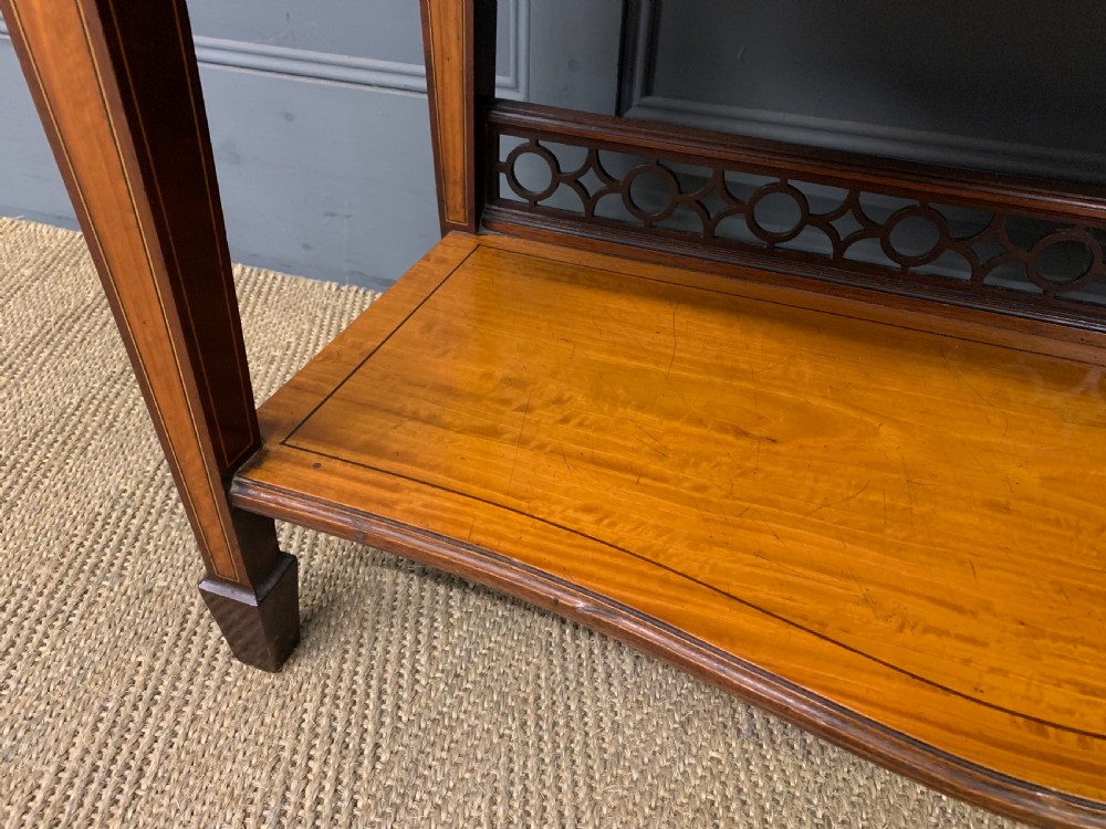 Inlaid Satinwood and Mahogany Display Cabinet View IV