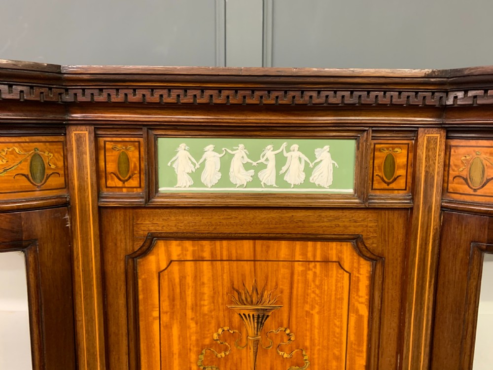 Inlaid Satinwood and Mahogany Display Cabinet View VII