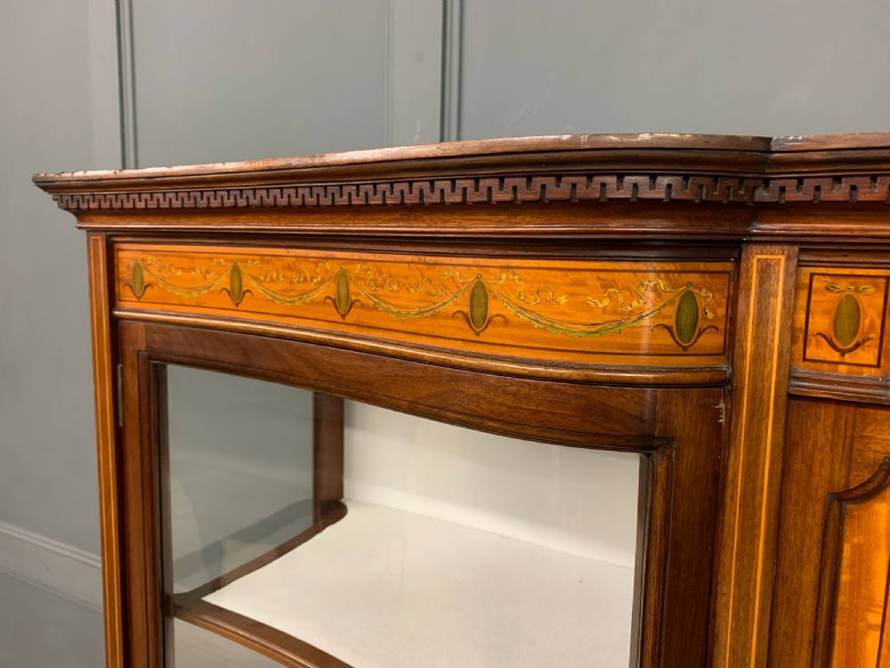 Inlaid Satinwood and Mahogany Display Cabinet View VIII