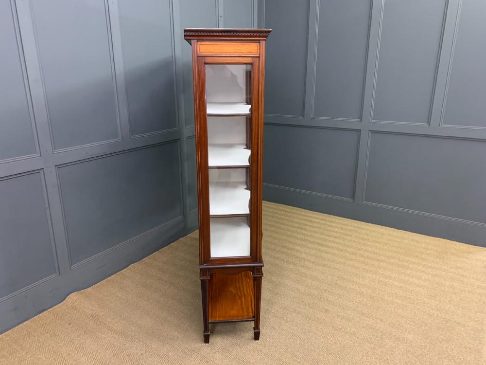 Inlaid Satinwood and Mahogany Display Cabinet View XVIII