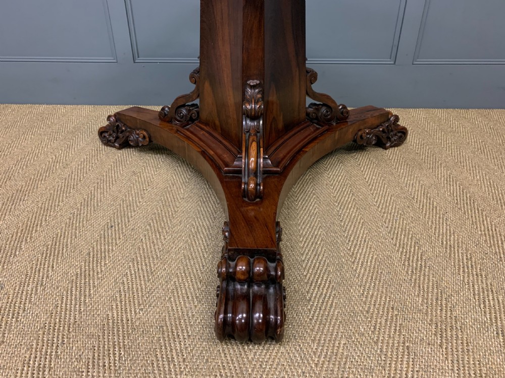 Early Victorian Shaped Top Rosewood Loo Table View II