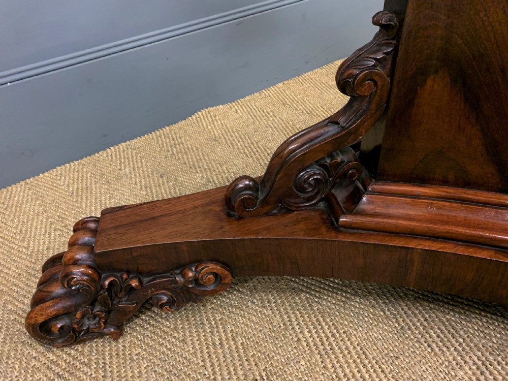 Early Victorian Shaped Top Rosewood Loo Table View V