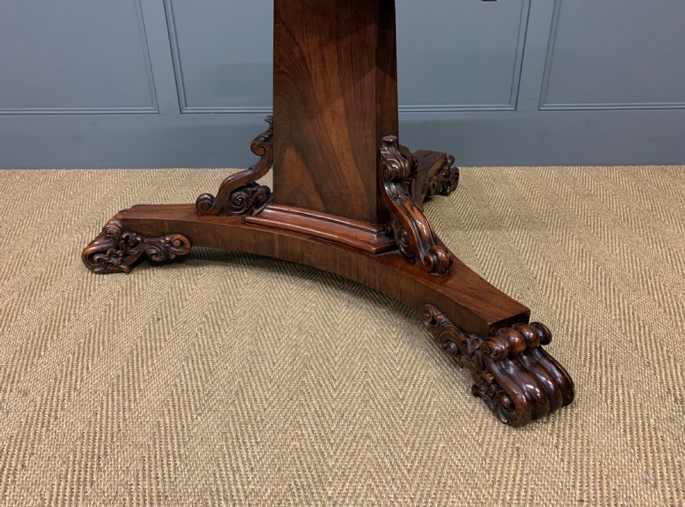 Early Victorian Shaped Top Rosewood Loo Table View IX