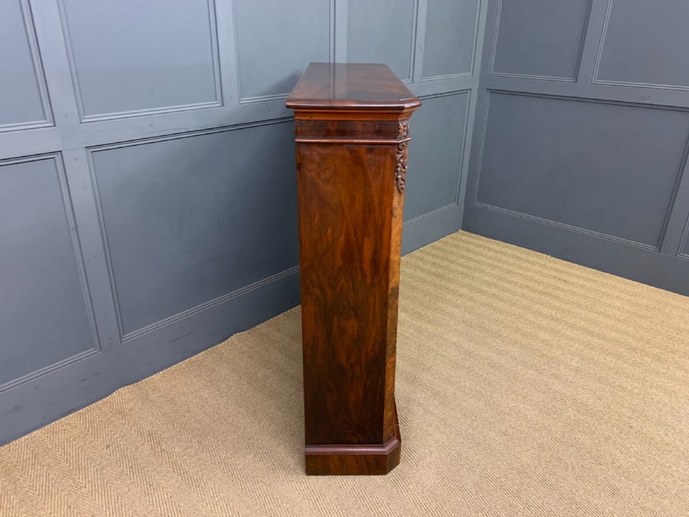Victorian Burr Walnut Glazed Bookcase View VII