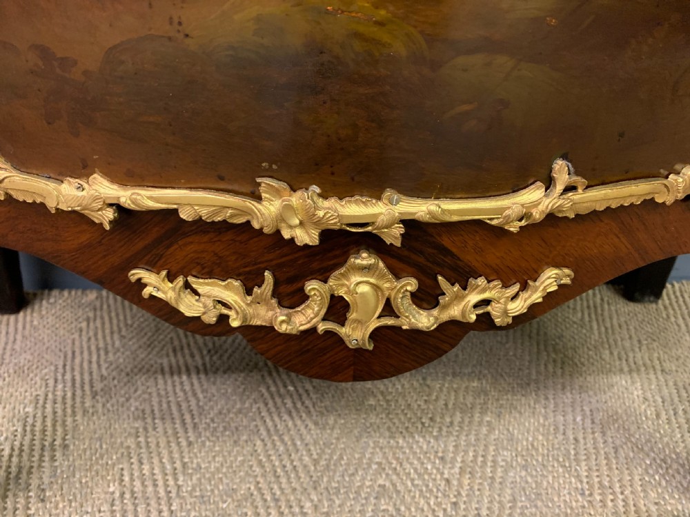 19th Century Rosewood Vernis Martin Meuble D'Appui View V