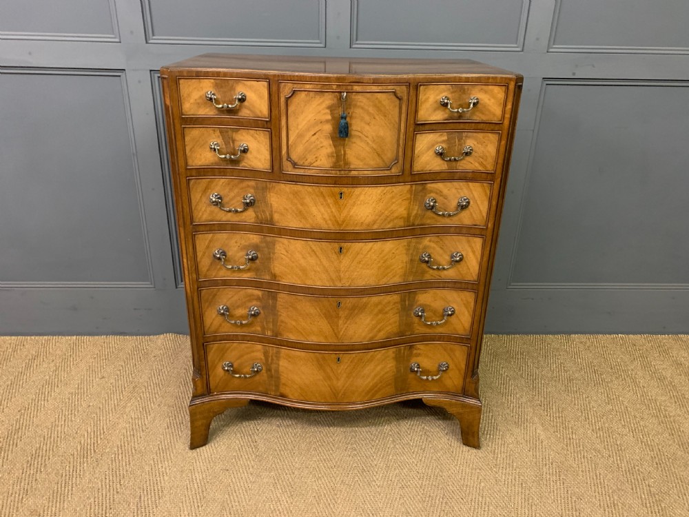 Maple & Co Serpentine Fronted Chest of Drawers View III