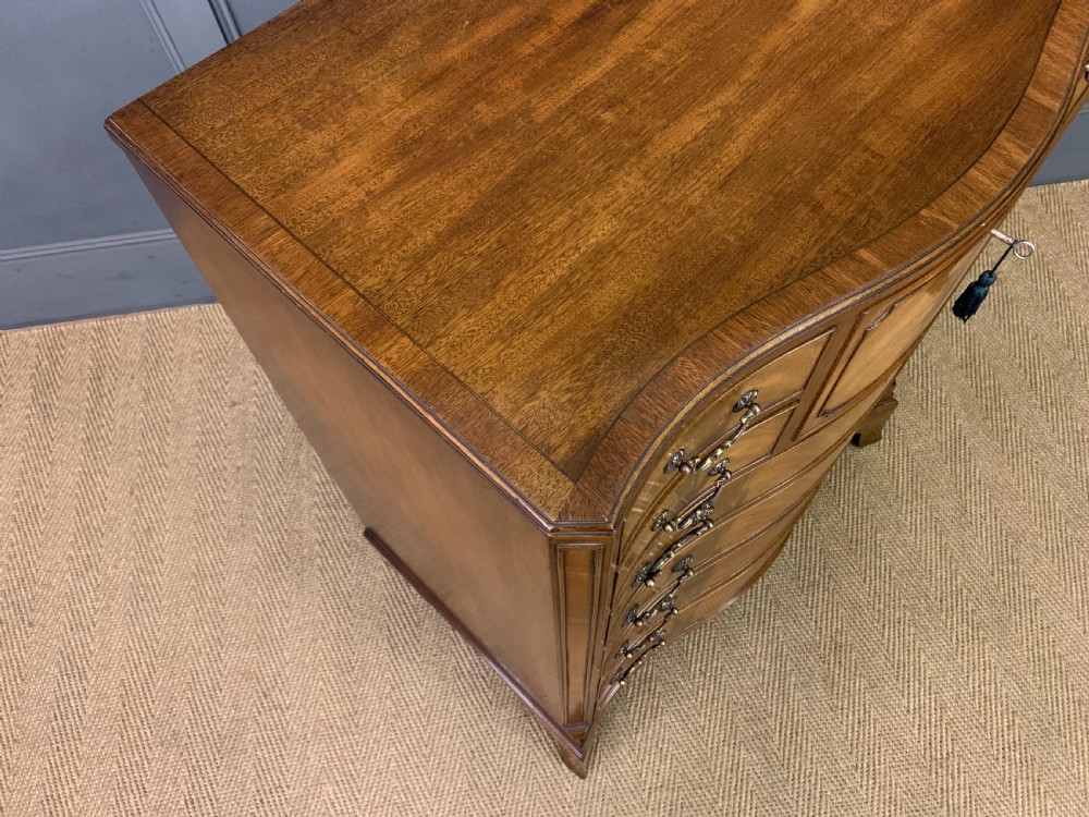 Maple & Co Serpentine Fronted Chest of Drawers View X