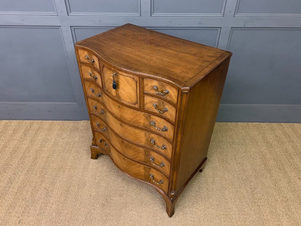 Maple & Co Serpentine Fronted Chest of Drawers View XIV