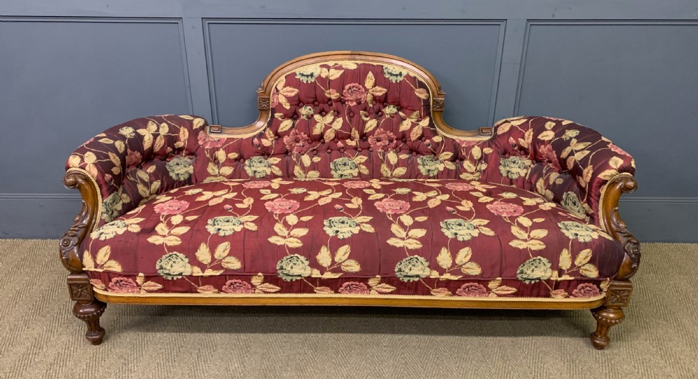 Victorian Walnut Settee View II