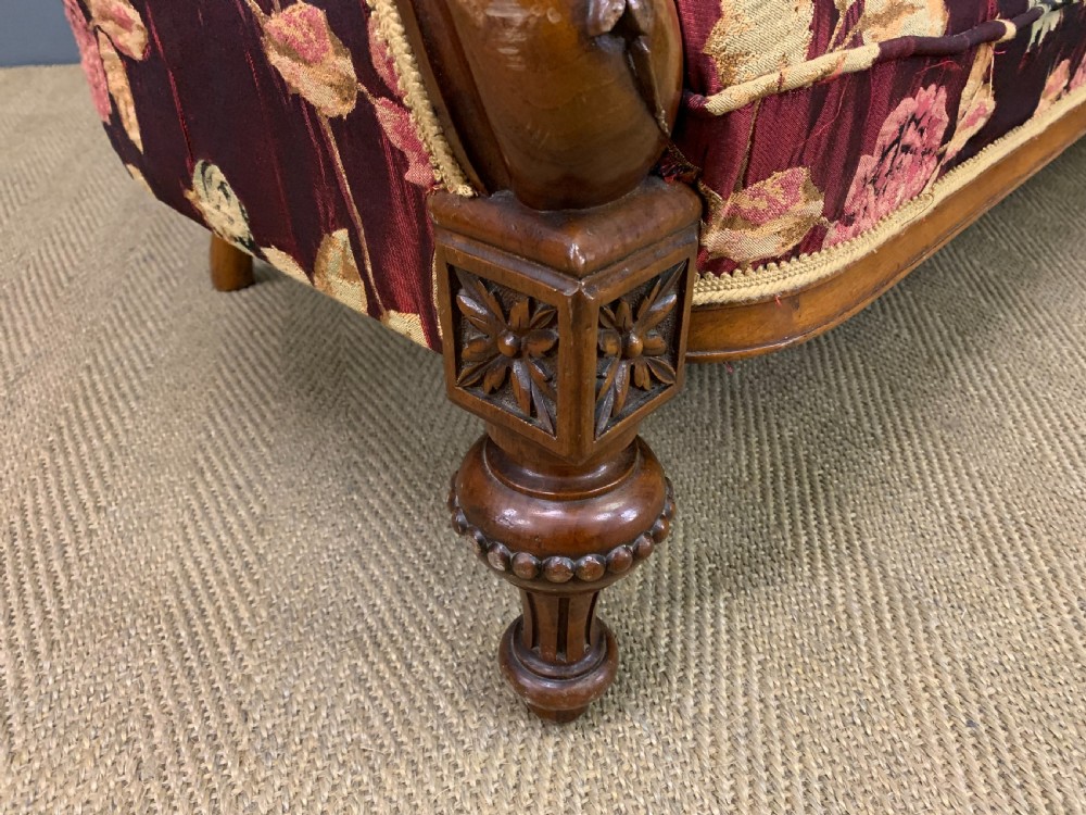 Victorian Walnut Settee View X