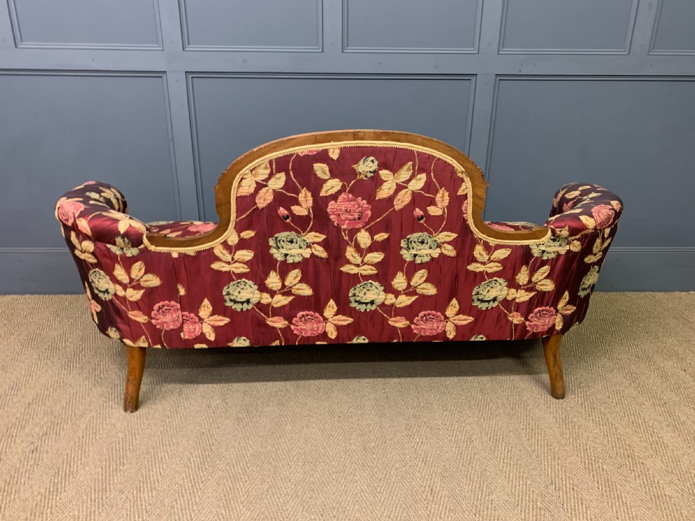 Victorian Walnut Settee View XII