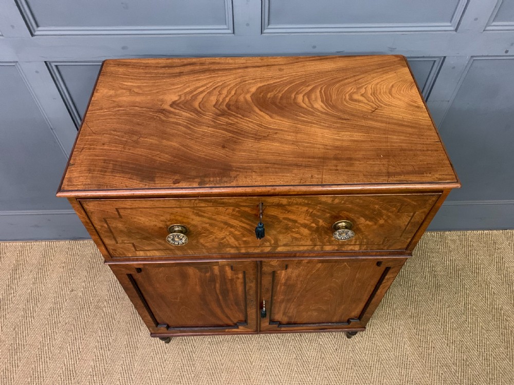 Regency Mahogany Secretaire Cabinet View IV