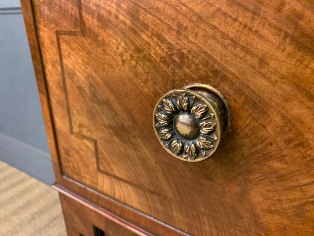 Regency Mahogany Secretaire Cabinet View VII