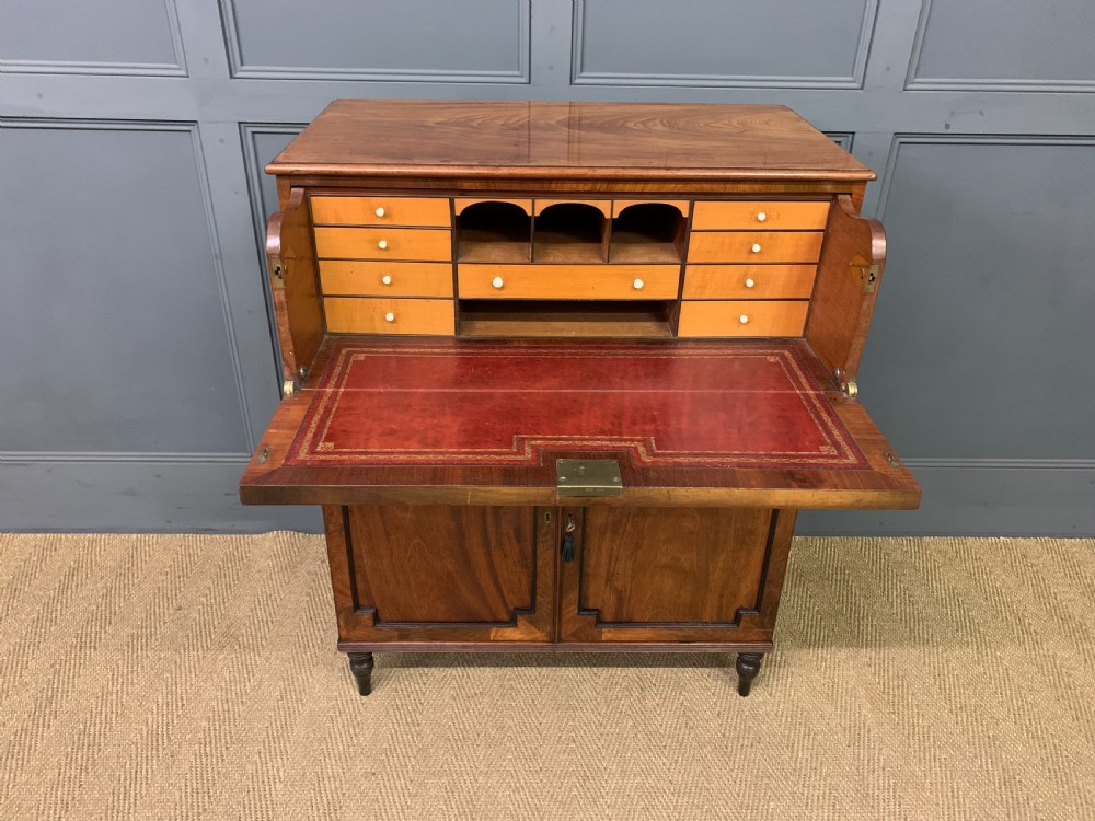Regency Mahogany Secretaire Cabinet View X