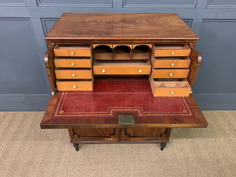 Regency Mahogany Secretaire Cabinet View XII