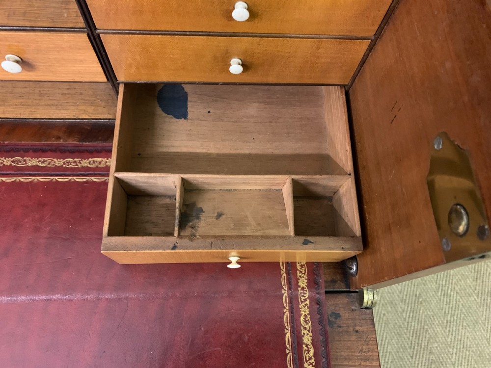 Regency Mahogany Secretaire Cabinet View XIII