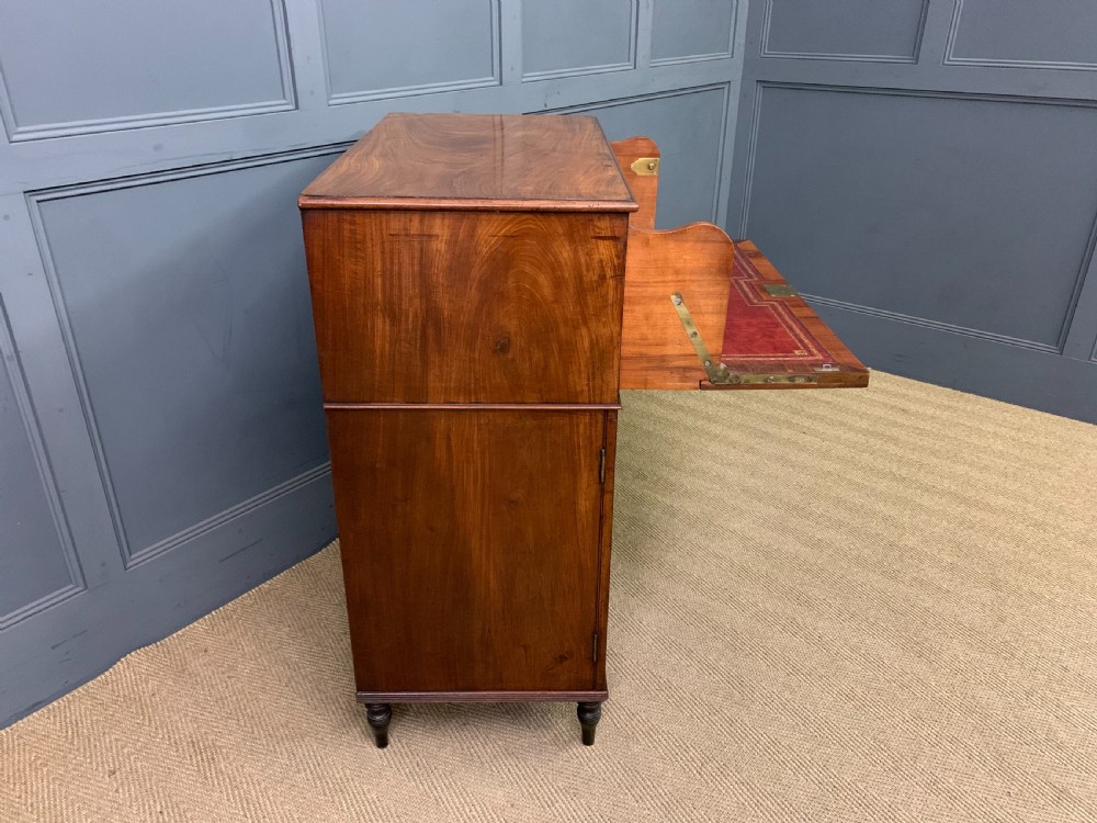 Regency Mahogany Secretaire Cabinet View XIX