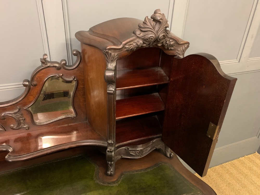 Carved Mahogany Bonheur Du Jour View IV