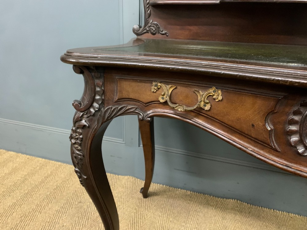 Carved Mahogany Bonheur Du Jour View VII