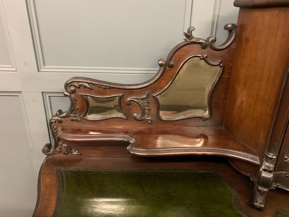 Carved Mahogany Bonheur Du Jour View VIII