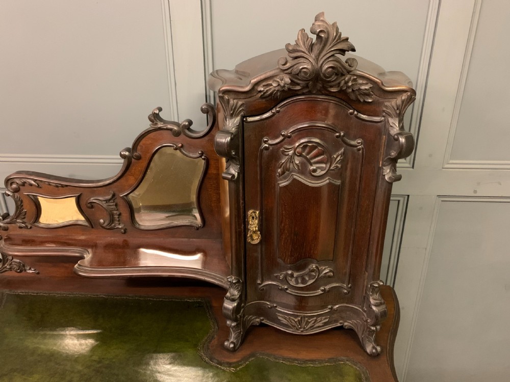 Carved Mahogany Bonheur Du Jour View IX