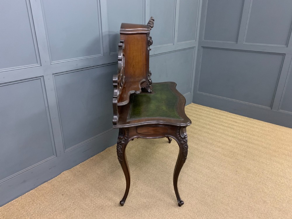 Carved Mahogany Bonheur Du Jour View XI