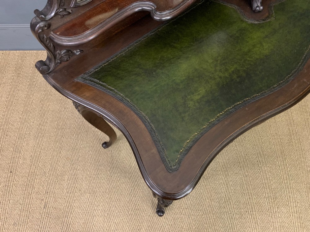 Carved Mahogany Bonheur Du Jour View XIII