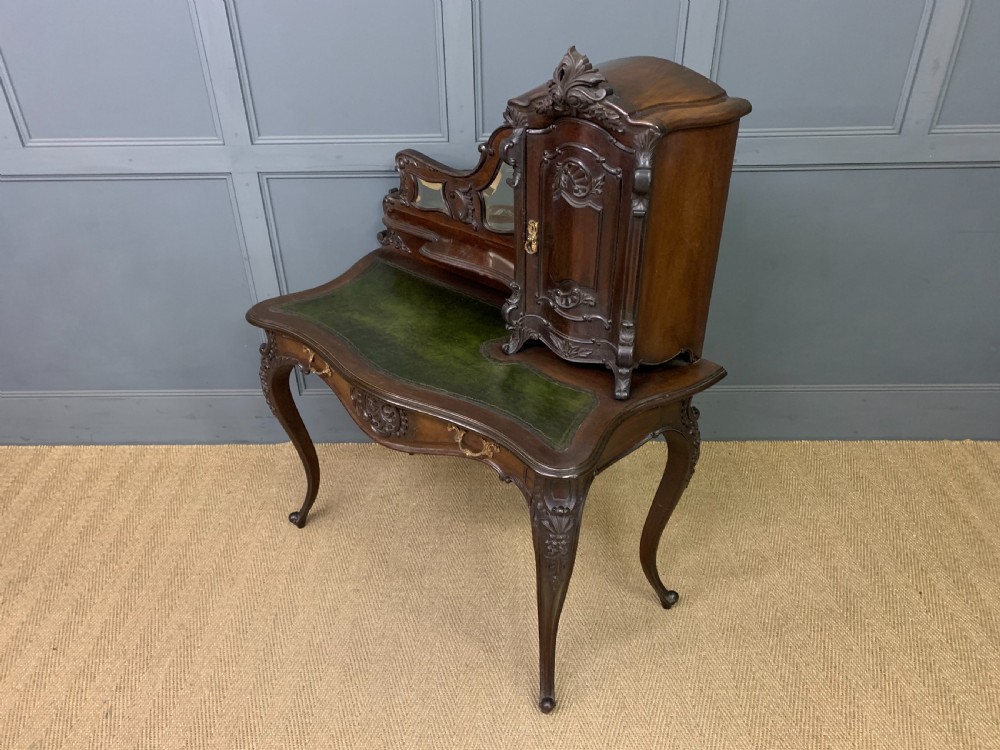 Carved Mahogany Bonheur Du Jour View XV