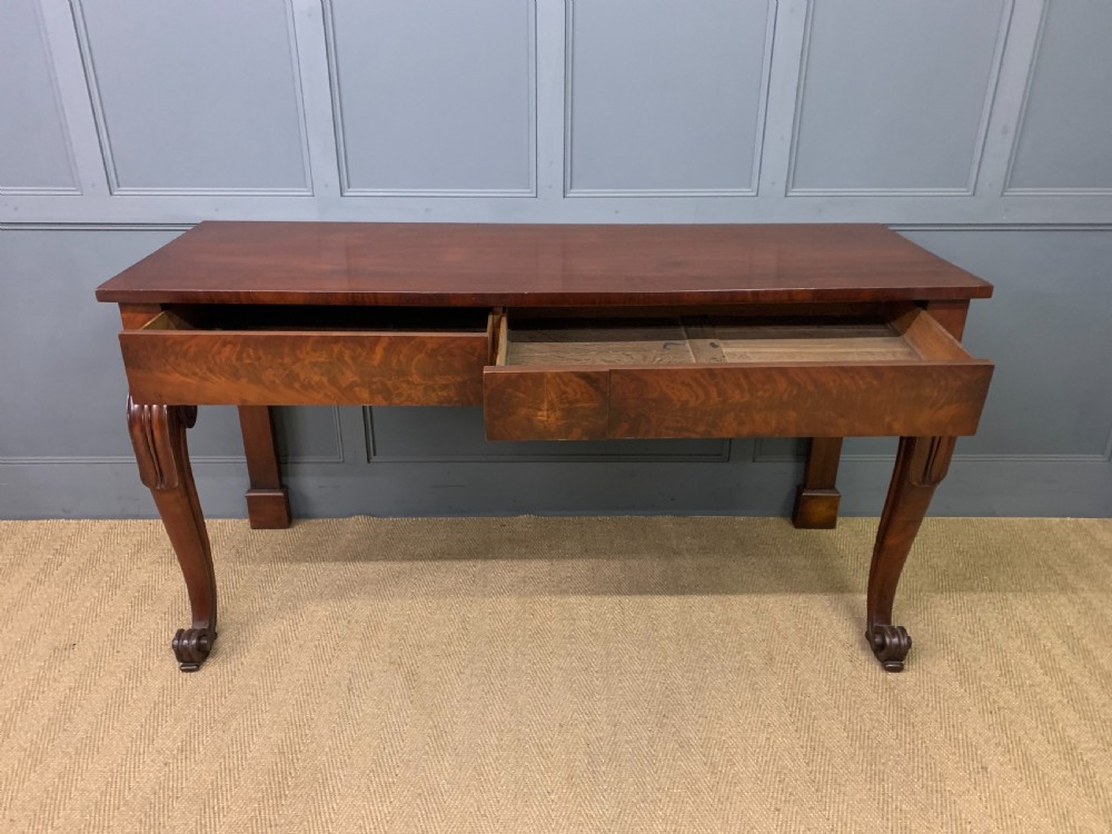 Large Regency Period Mahogany Serving Table View IX