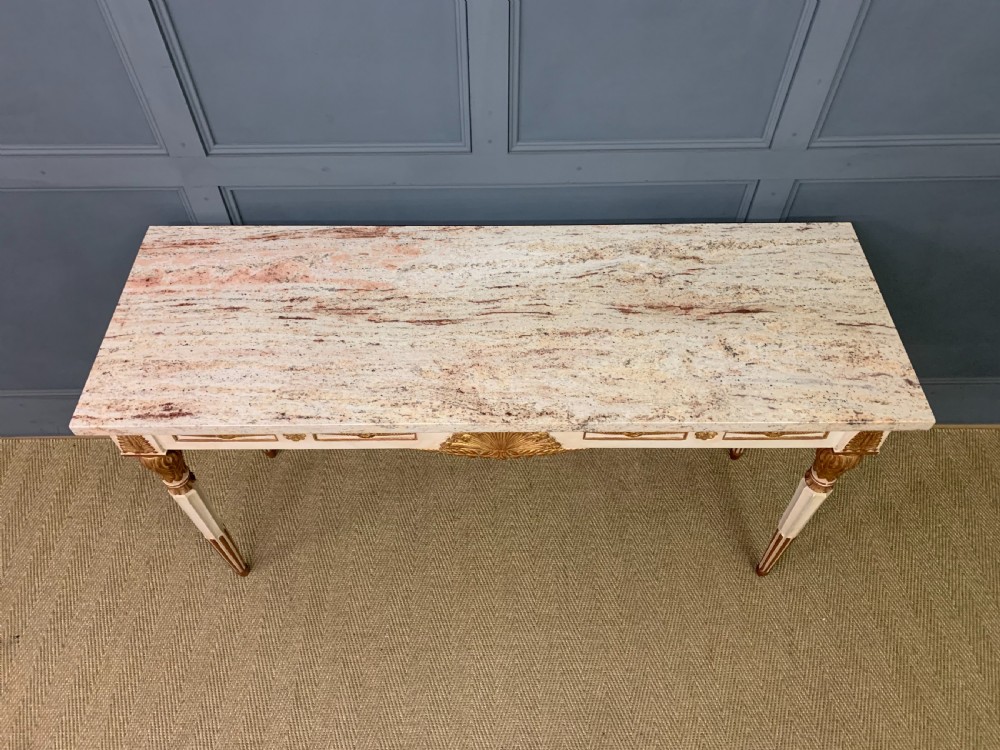 Marble Topped Painted Console Table View III