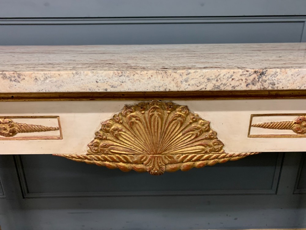 Marble Topped Painted Console Table View IV