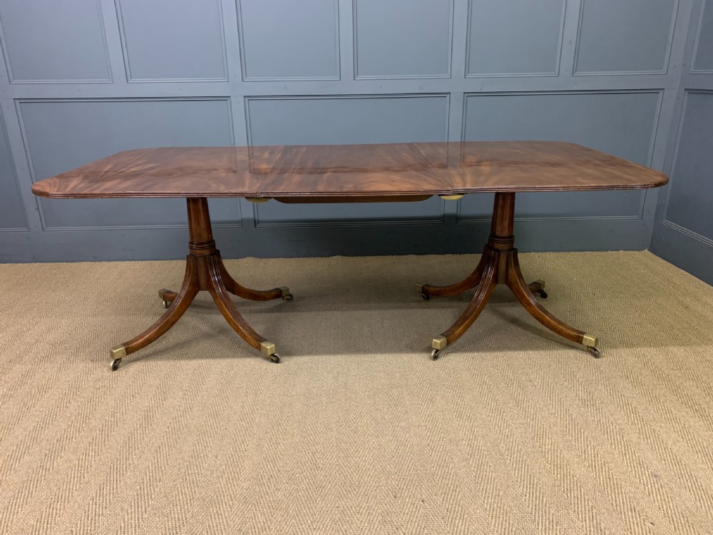 Mahogany Twin Pillar Dining Table View II