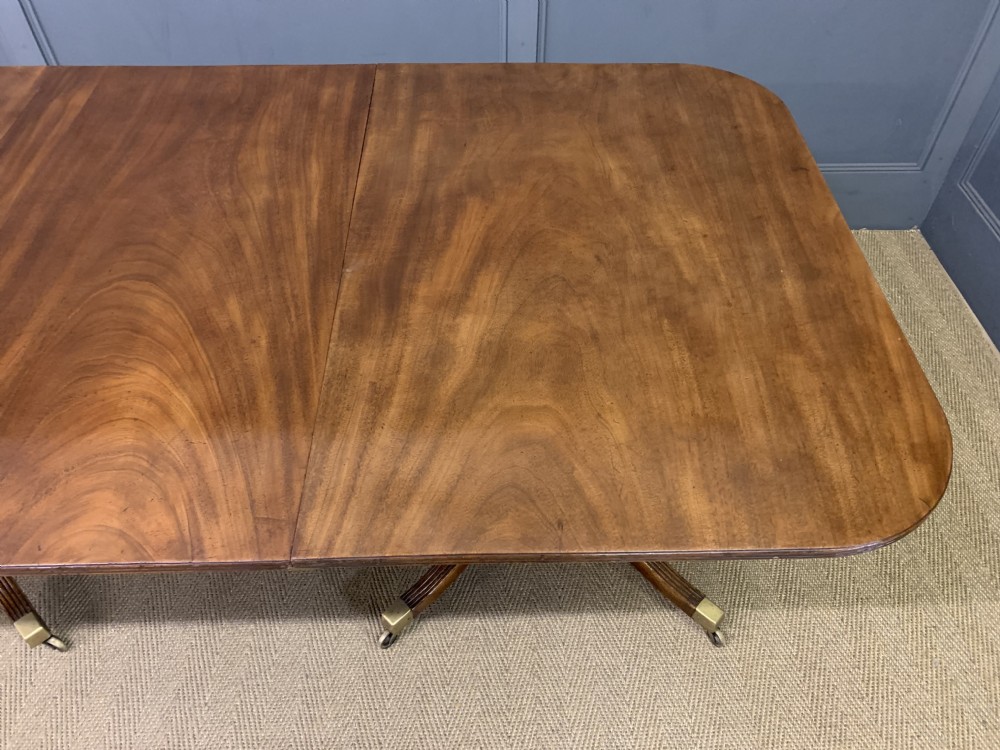Mahogany Twin Pillar Dining Table View VII