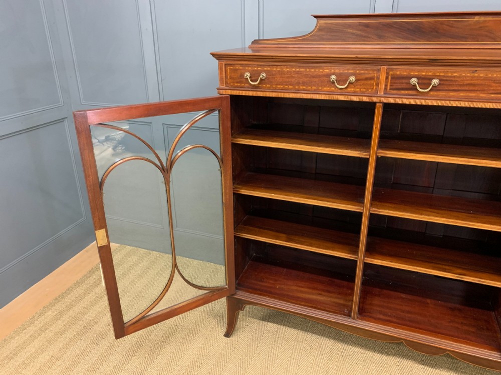 Inlaid Mahogany Bookcase by Maple & Co. View IV