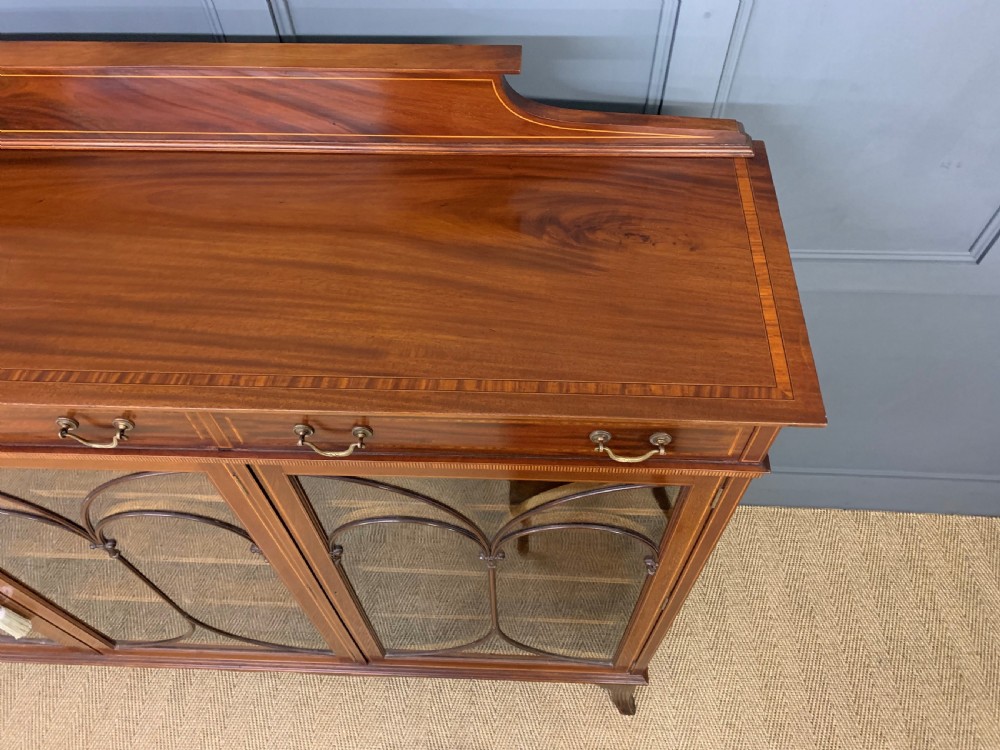 Inlaid Mahogany Bookcase by Maple & Co. View VI