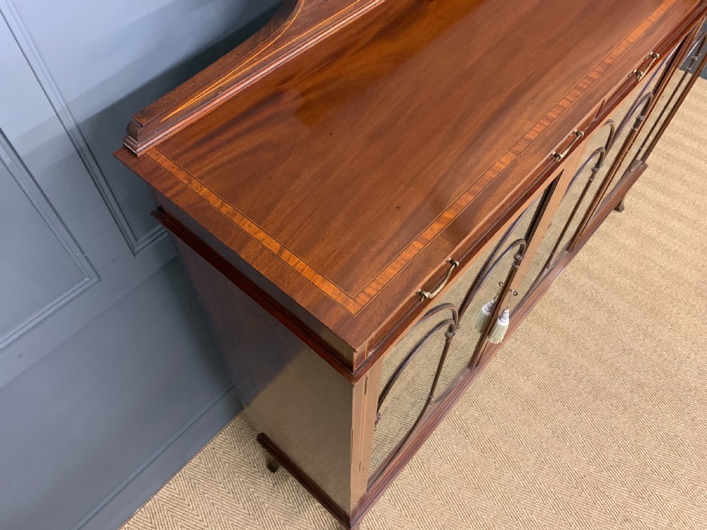 Inlaid Mahogany Bookcase by Maple & Co. View VII