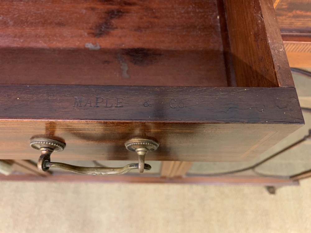 Inlaid Mahogany Bookcase by Maple & Co. View IX