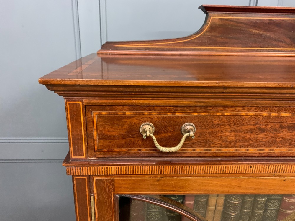 Inlaid Mahogany Bookcase by Maple & Co. View XI