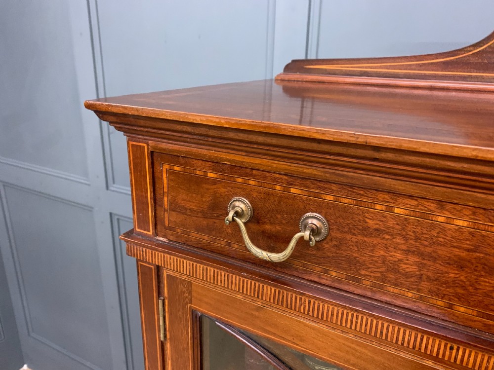 Inlaid Mahogany Bookcase by Maple & Co. View XII