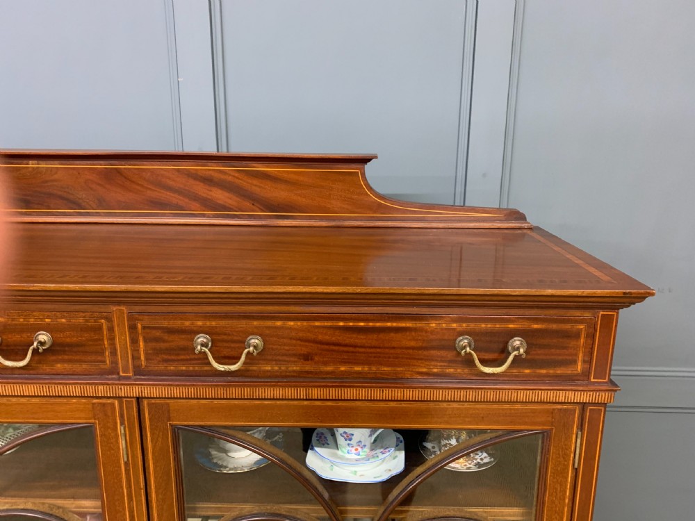 Inlaid Mahogany Bookcase by Maple & Co. View XV