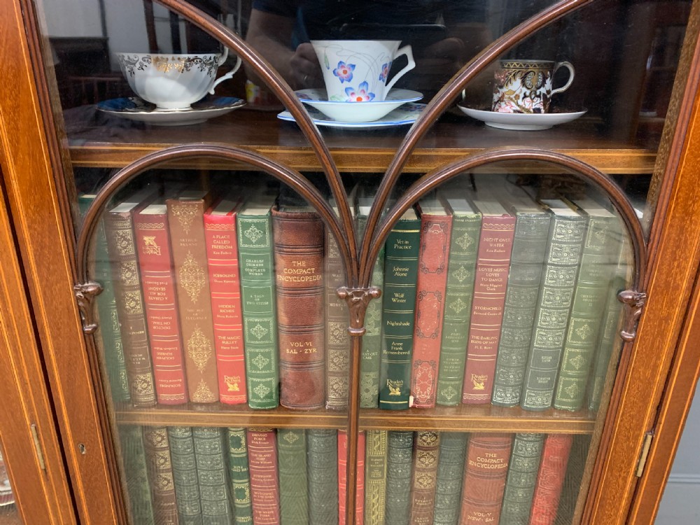 Inlaid Mahogany Bookcase by Maple & Co. View XVI