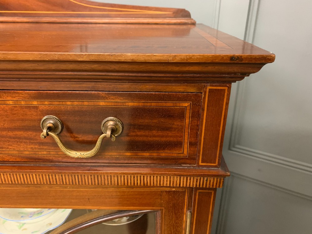 Inlaid Mahogany Bookcase by Maple & Co. View XXI