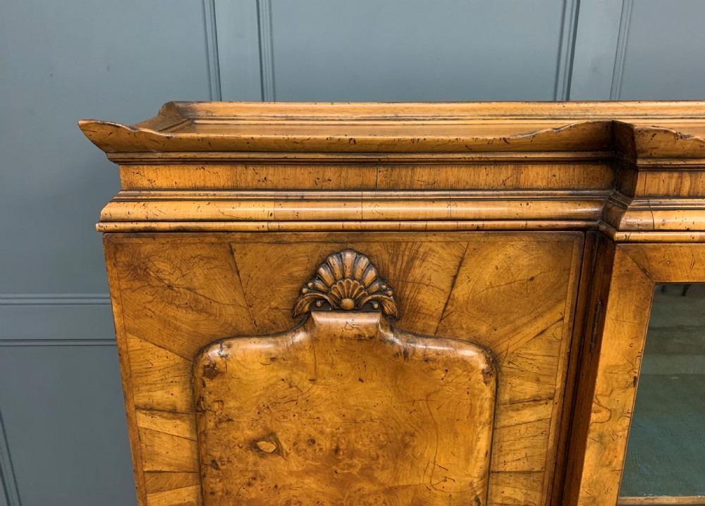 Large Burr Walnut Bookcase View III