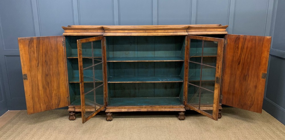 Large Burr Walnut Bookcase View XIV