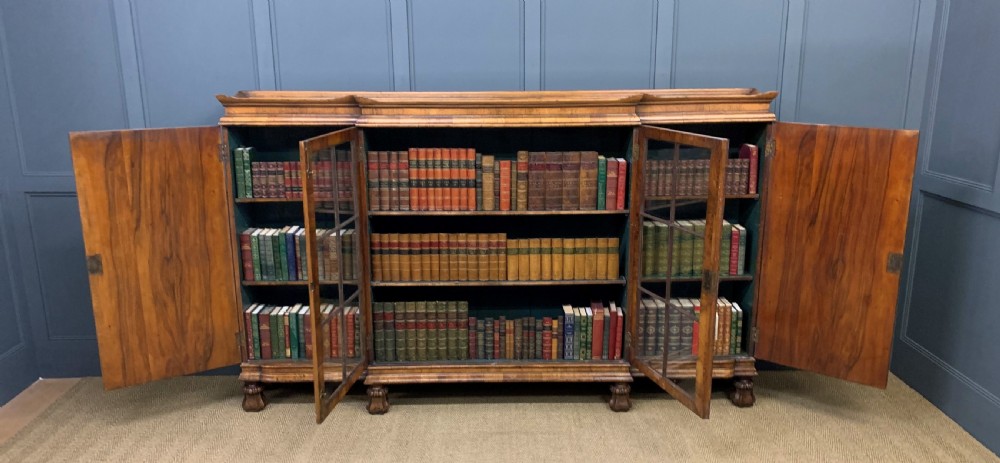 Large Burr Walnut Bookcase View XV