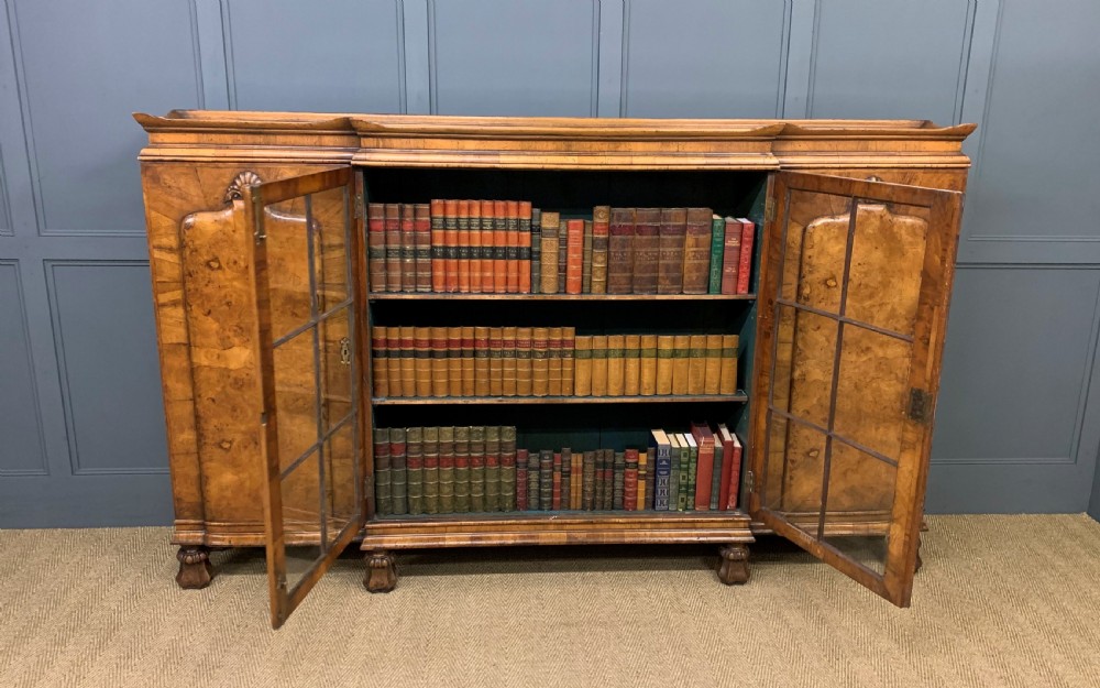 Large Burr Walnut Bookcase View XVI