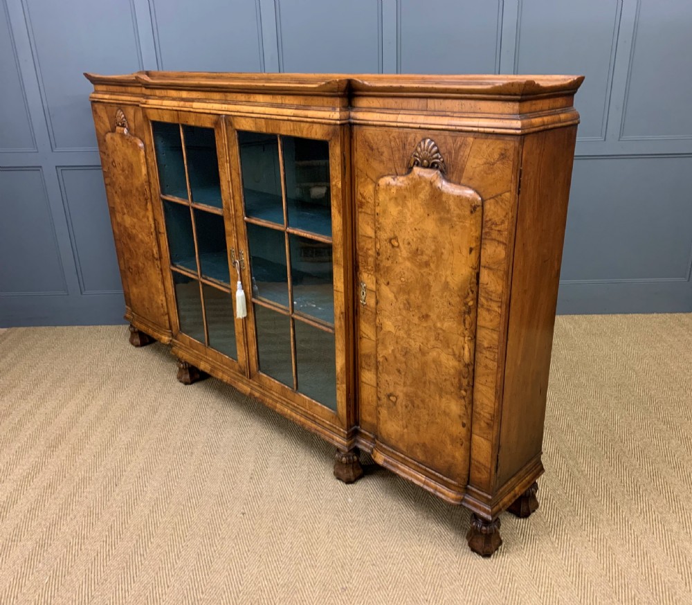 Large Burr Walnut Bookcase View XXII